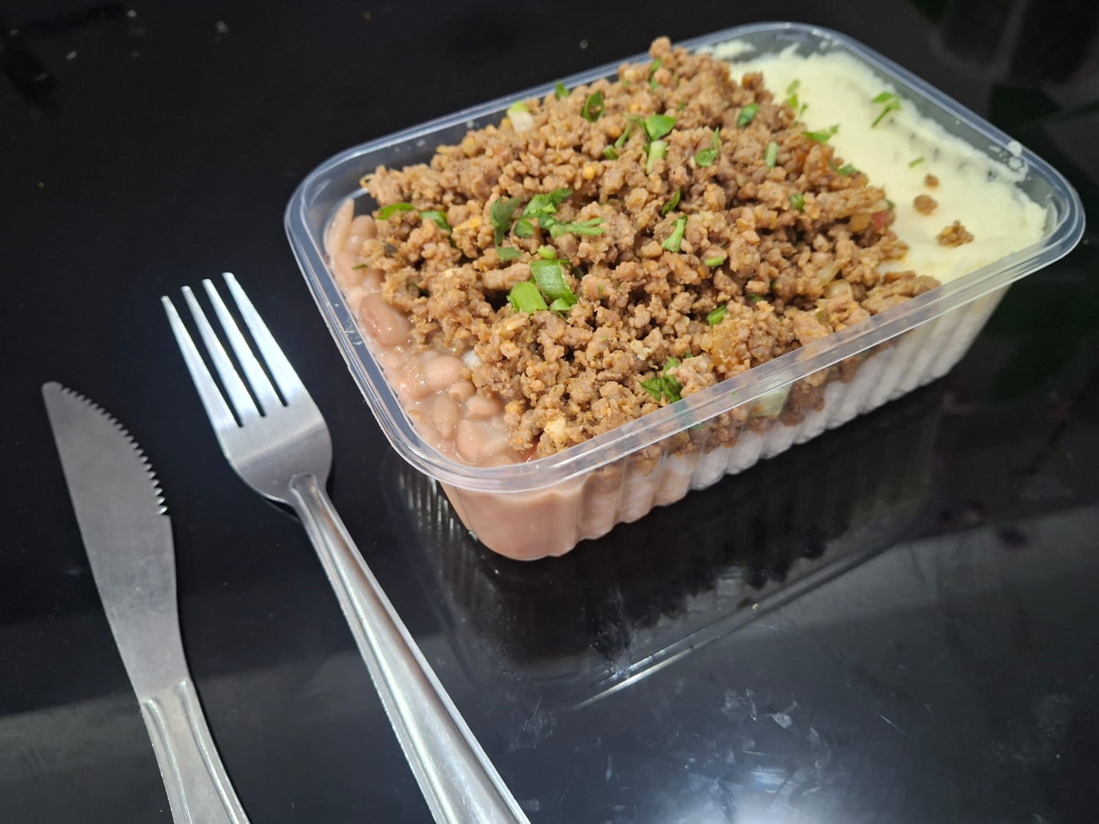 Carne Moída com Purê