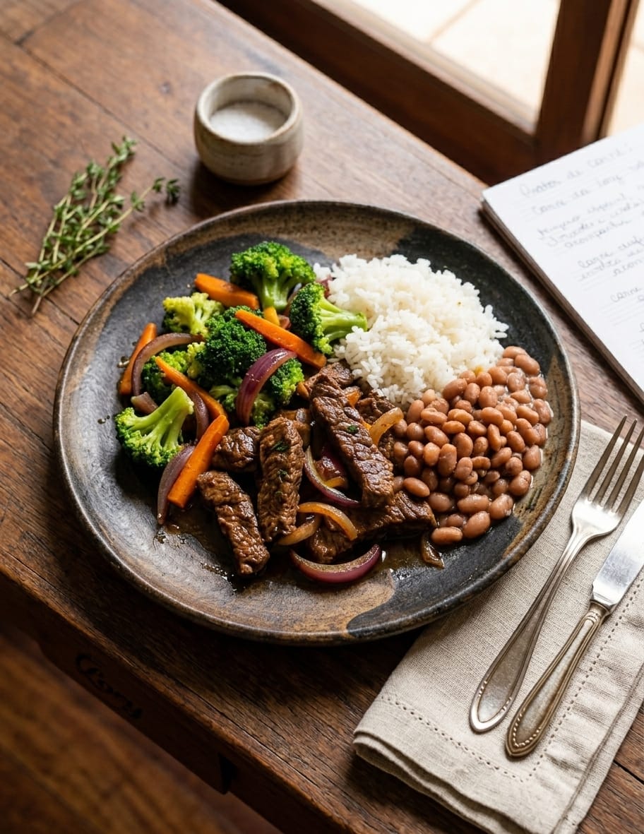 Carne da Lory em Tiras com Vegetais 300g